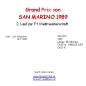Preview: 1989 02 San Marino / Imola; ALLE 4 DVD !