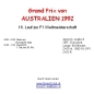 Preview: 1992 16 Australien / Adelaide