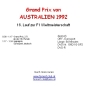 Preview: 1992 16 Australien / Adelaide