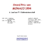 Preview: 1994 04 Qualifying Monaco Monte Carlo
