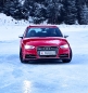 Preview: Roter Audi auf der Eisfläche des Winterfahrtrainings in Muhr