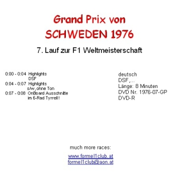 1976 07 Schweden / Anderstorp