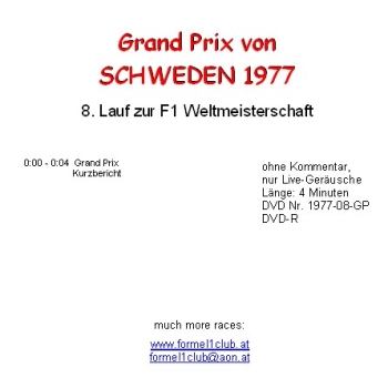 1977 08 Schweden / Anderstorp
