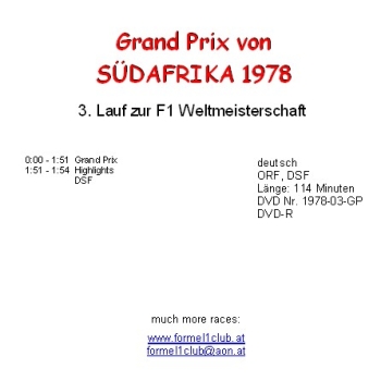 1978 03 Südafrika / Kyalami