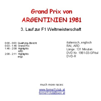 1981 03 Argentinien / Buenos Aires; deutsch-italienisch