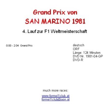 1981 04 San Marino / Imola