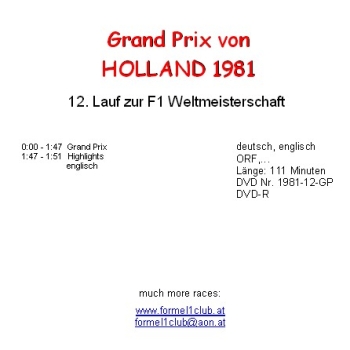 1981 12 Holland / Zandvoort