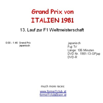 1981 13 Italien / Monza; japanisch