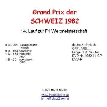1982 14 Schweiz / Dijon