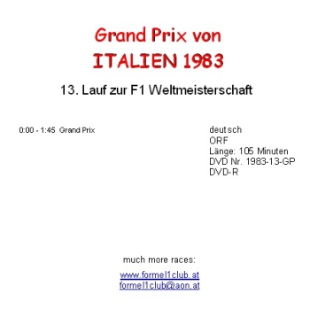 1983 13 Italien / Monza