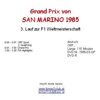 1985 03 San Marino / Imola