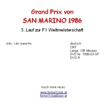 1986 03 San Marino / Imola