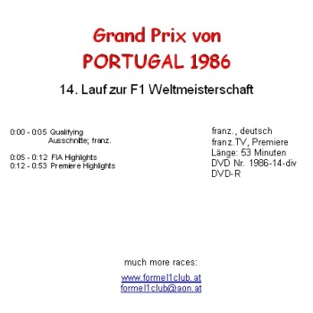 1986 14 Portugal / Estoril; diverses