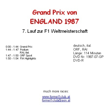 1987 07 England / Silverstone