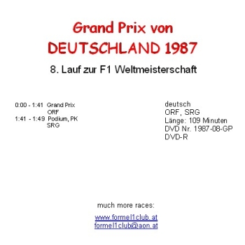 1987 08 Deutschland / Hockenheim