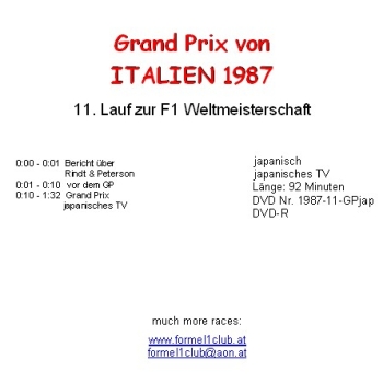 1987 11 Italien / Monza; japanisch