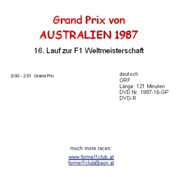 1987 16 Australien / Adelaide