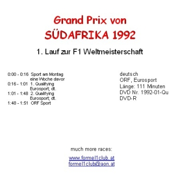 1992 01 Qualifying Südafrika Kyalami