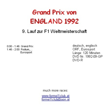 1992 09 England / Silverstone