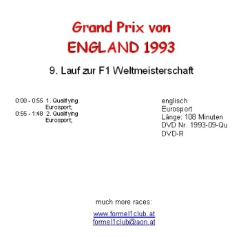 1993 09 Qualifying England Silverstone