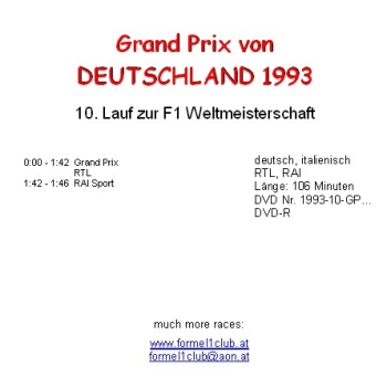 Preview: 1993 10 Deutschland / Hockenheim