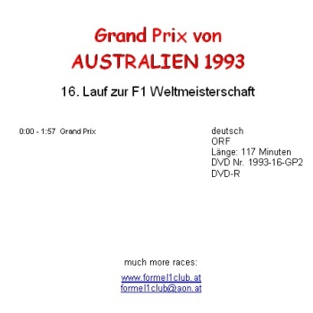 Preview: 1993 16 Australien / Adelaide