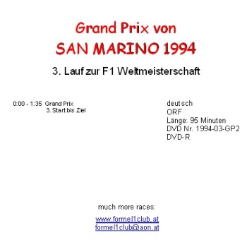 Preview: 1994 03 San Marino / Imola