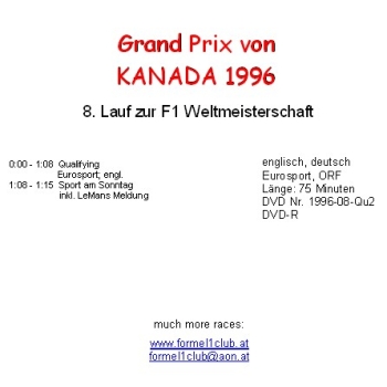 Preview: 1996 08 Qualifying Kanada Montreal