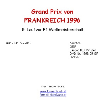 1996 09 Frankreich / Magny  Cours