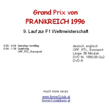 Preview: 1996 09 Qualifying Frankreich Magny Cours