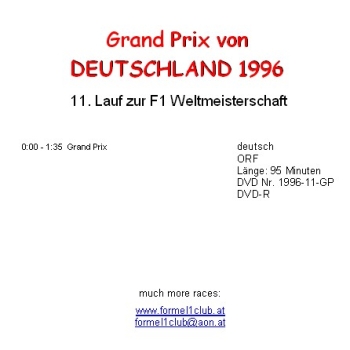 1996 11 Deutschland / Hockenheim
