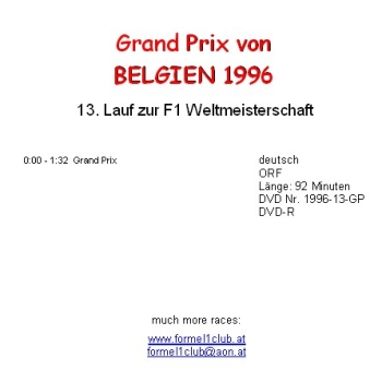 1996 13 Belgien / Spa