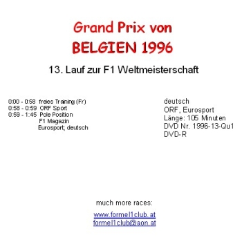 1996 13 Qualifying Belgien Spa
