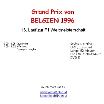 Preview: 1996 13 Qualifying Belgien Spa