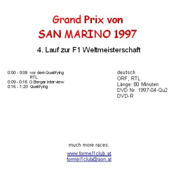 Preview: 1997 04 Qualifying San Marino Imola