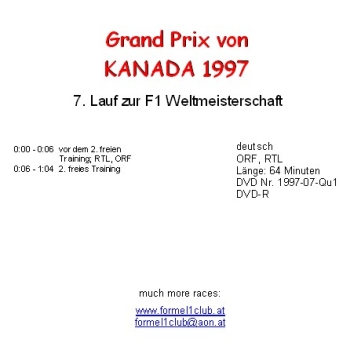 1997 07 Qualifying Kanada Montreal