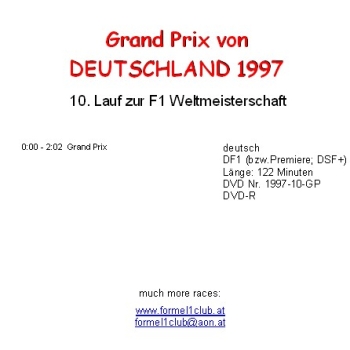 Preview: 1997 10 Deutschland / Hockenheim