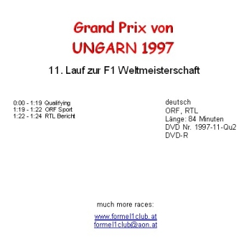 Preview: 1997 11 Qualifying Ungarn Budapest