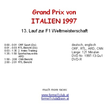 1997 13 Qualifying Italien Monza