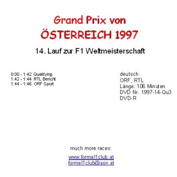 Preview: 1997 14 Qualifying Österreich Spielberg