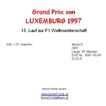 1997 15 Luxenburg / Nürburgring