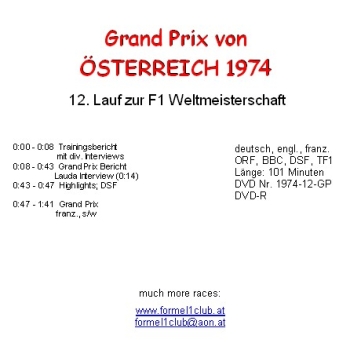 1974 12 Österreich / Zeltweg (101min)
