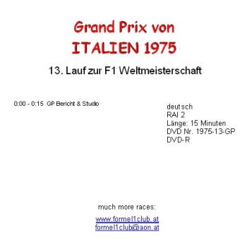 1975 13 Italien / Monza (4 DVDs)