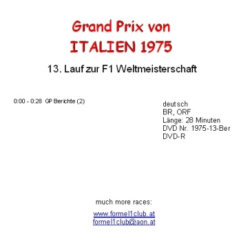Preview: 1975 13 Italien / Monza (4 DVDs)