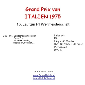 Preview: 1975 13 Italien / Monza (4 DVDs)