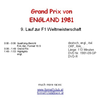1981 09 England / Silverstone