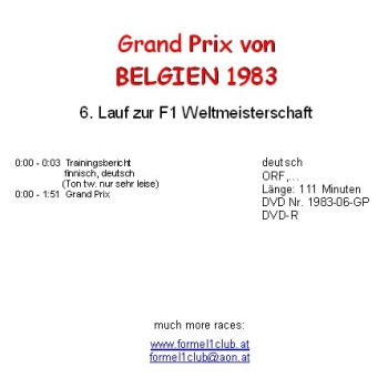 1983 06 Belgien / Spa