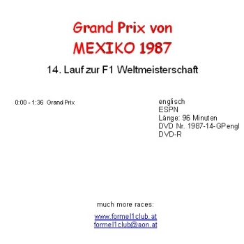 1987 14 Mexiko / Mexiko City; englisch
