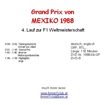 1988 04 Mexiko / Mexiko City