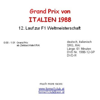 1988 12 Italien / Monza; Co-Kom.Marc Surer